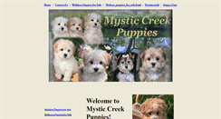 Desktop Screenshot of mysticcreekpuppies.com