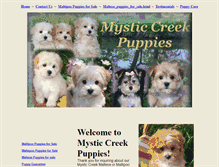 Tablet Screenshot of mysticcreekpuppies.com